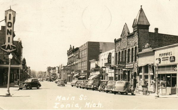 Ionia Theatre - Old Postcard (newer photo)